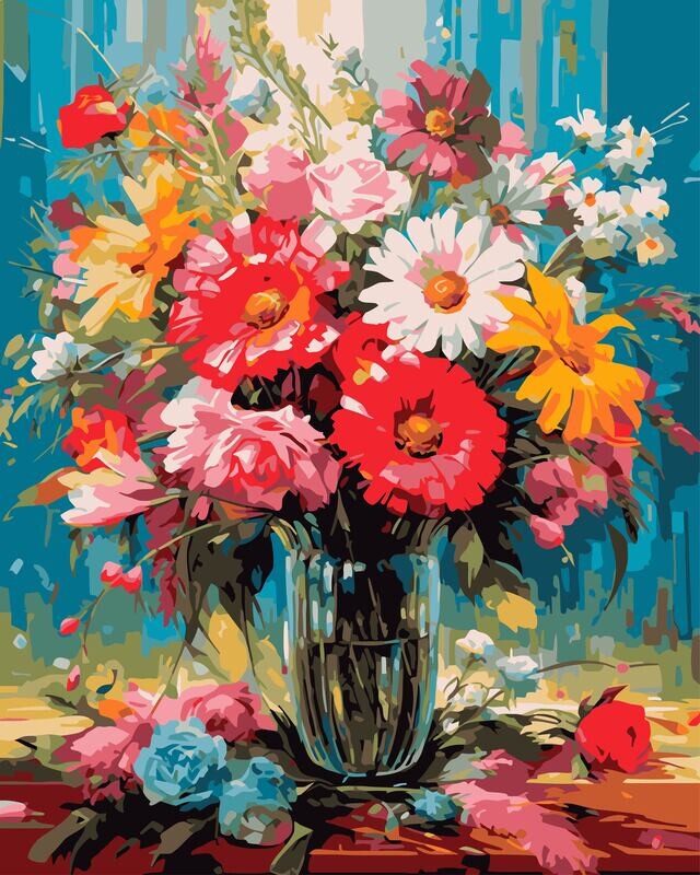 Garden Flowers Vase