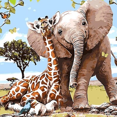 Elephant & Giraffe
