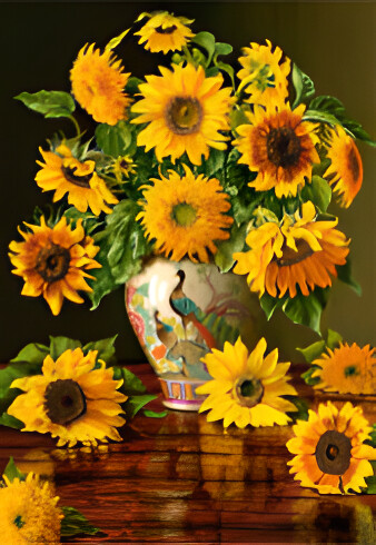 Sunflower Jar