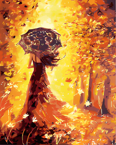Girl with Umbrella Girl with Umbrella