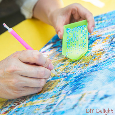 Adults Paint with Diamonds
