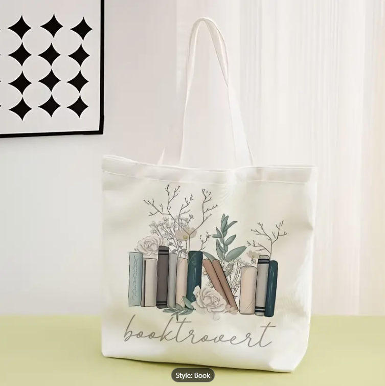 Book Lovers&#39; Polyester Tote Bag
