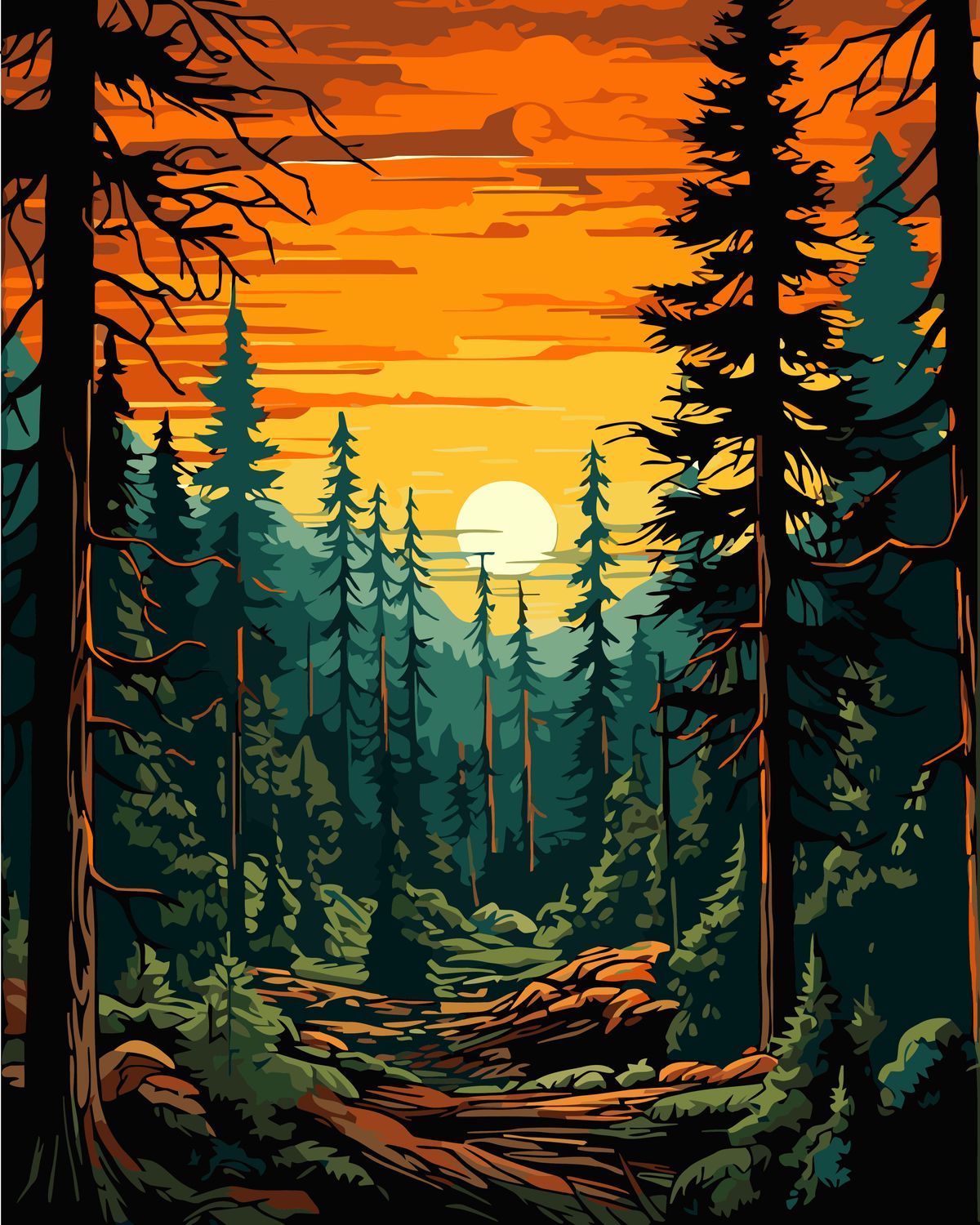 Twilight Pines