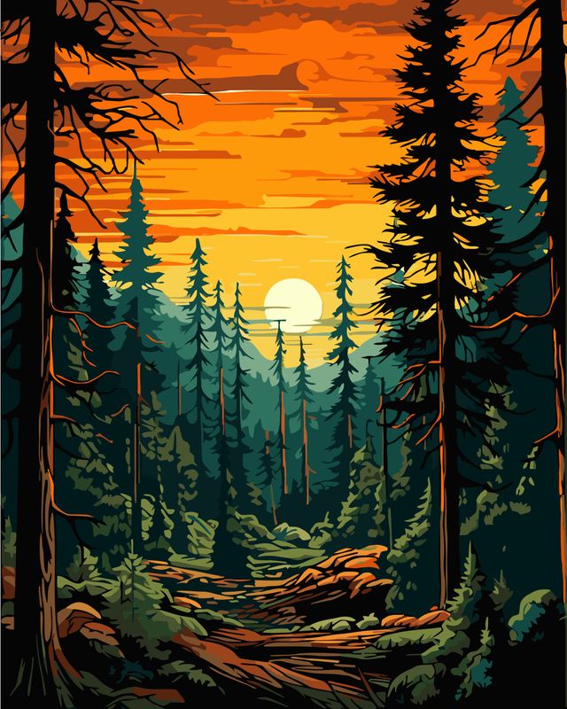 Twilight Pines