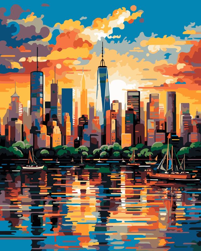 City Lights at Dusk