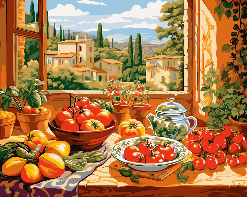 Tuscan Kitchen View