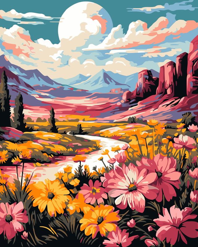 Wildflower Moonrise