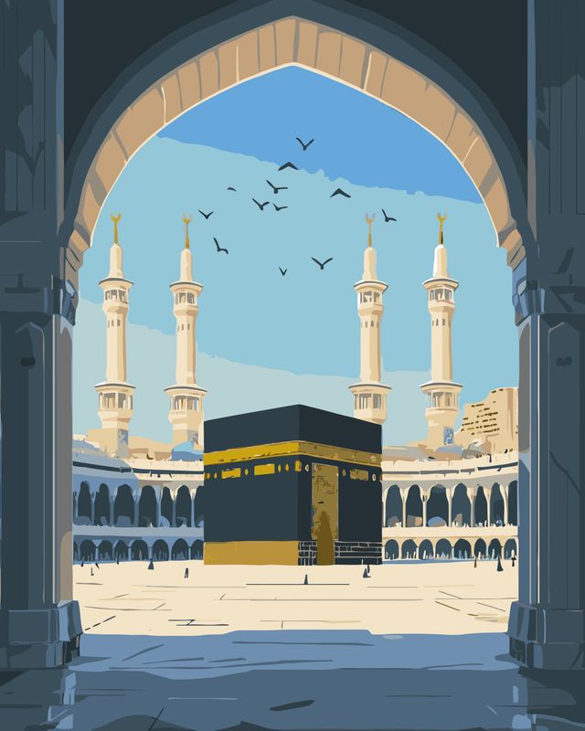 Sacred View of Mecca
