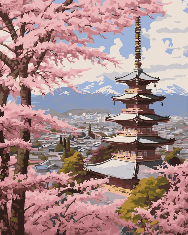 Cherry Sky Pagoda
