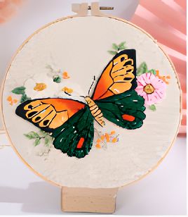 Autumn Butterfly Embroidery Kit