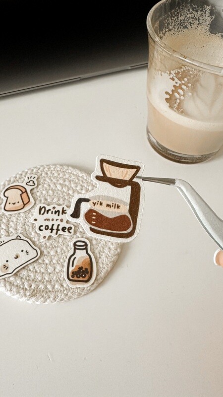 Coffee sticker set
