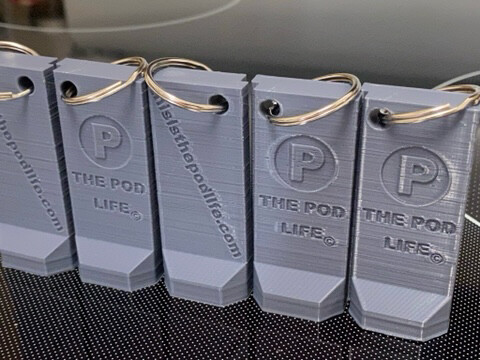 The Pod Life Baby “T” Wall Keychain