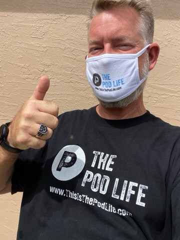 The Pod Life Black/White Cotton Mask