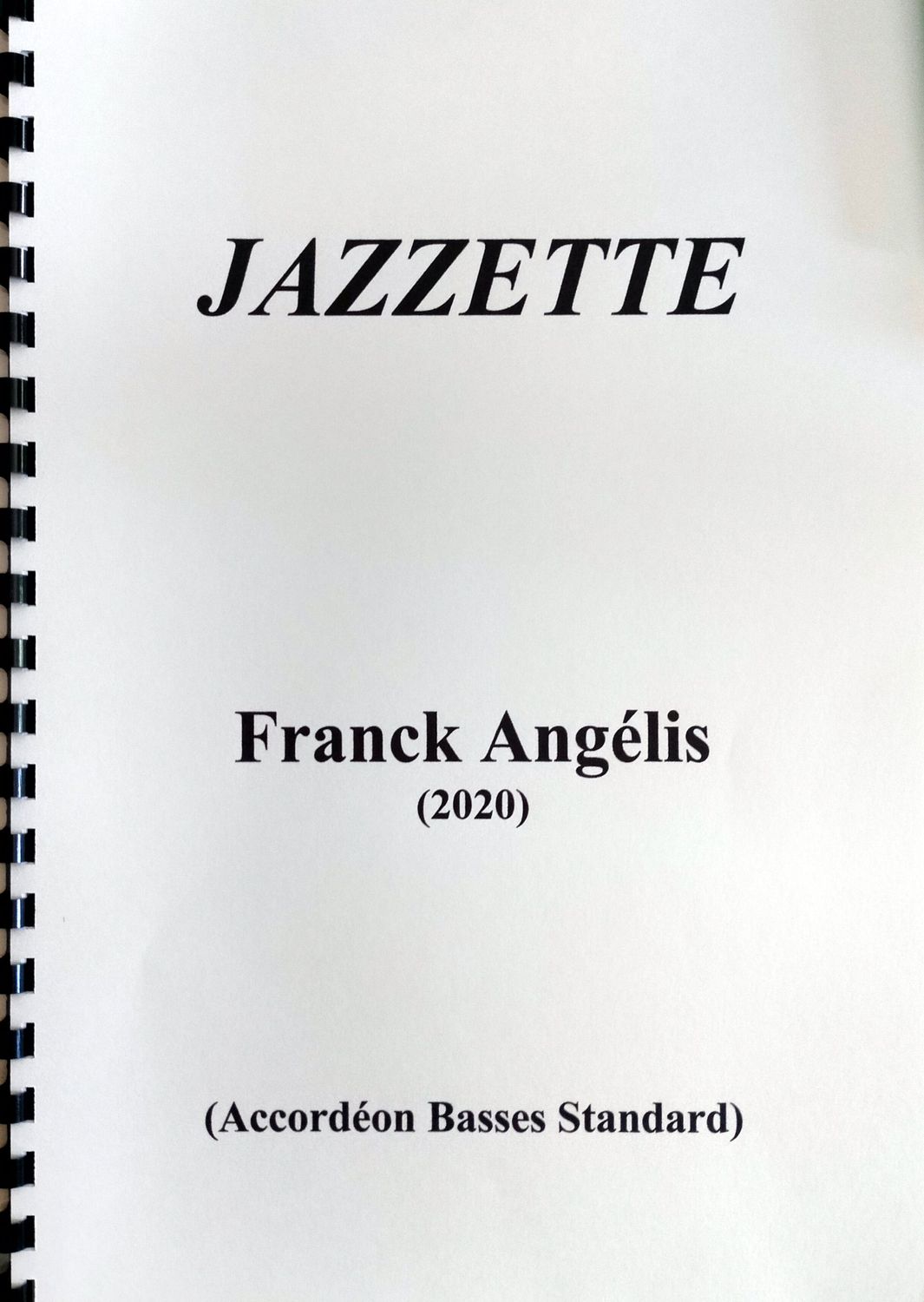 Jazette, Franck  Angélis (2020) (Accordéon Basses Standard)