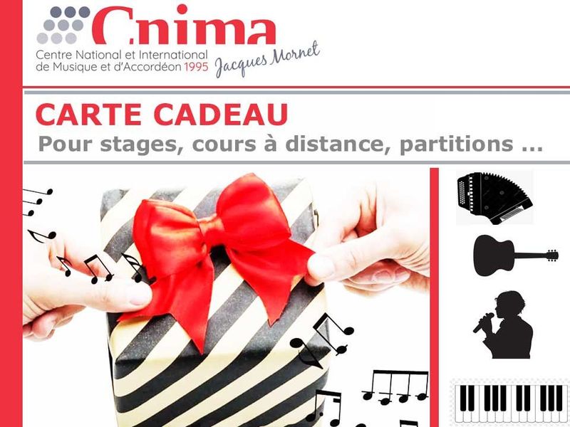 La Carte Cadeau CNIMA: Offrez un stage, des cours en ligne, des partitions ...