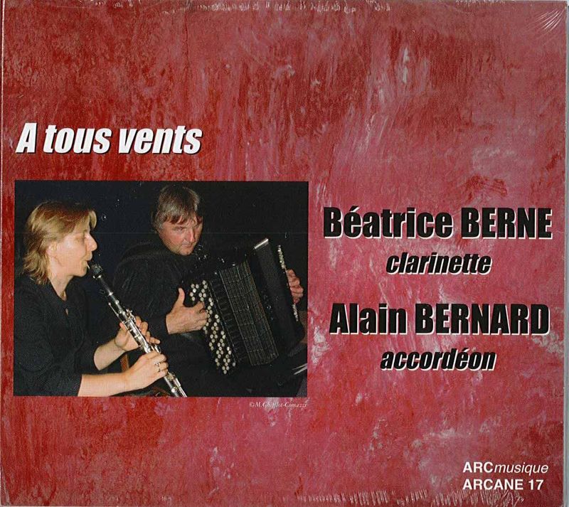 Alain Bernard, accordéon  "A tous vents" avec Béatrice Berne, clarinette
