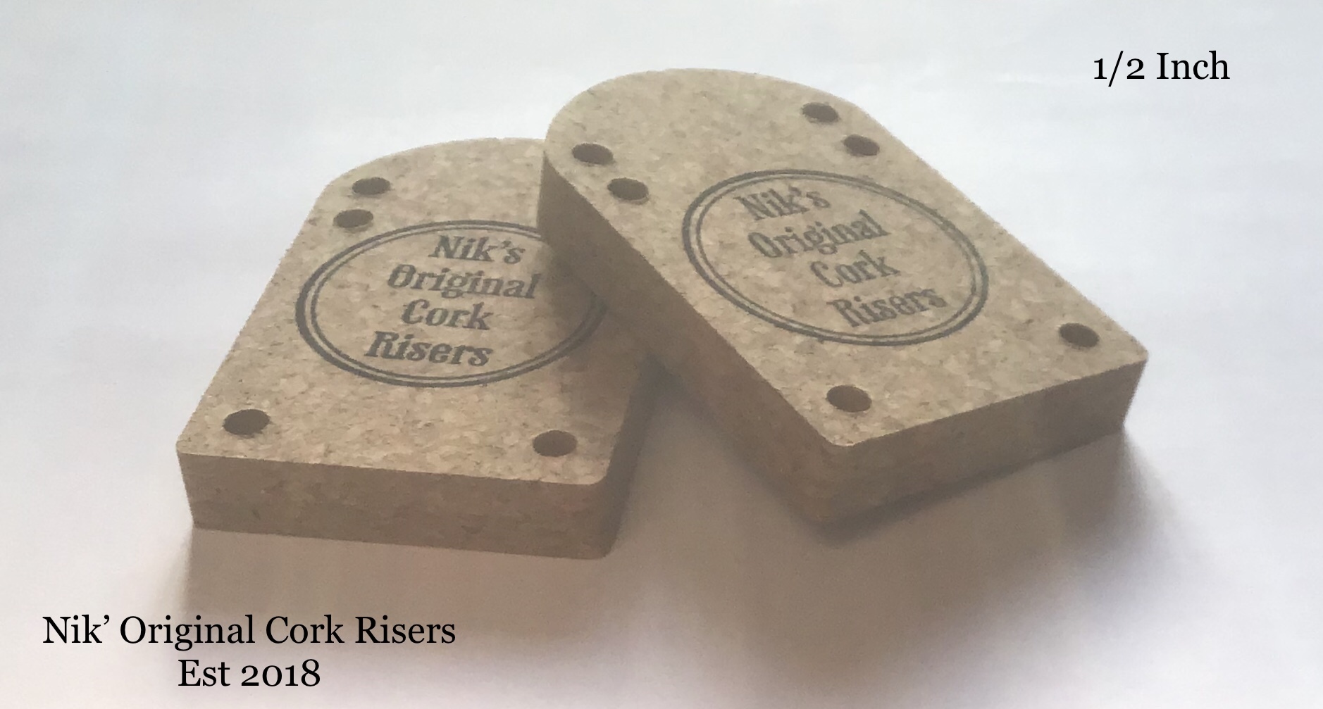 Nik’s Original Cork Risers Longboard/Skateboard Riser Pad Paris Trucks 1/2 Inch 