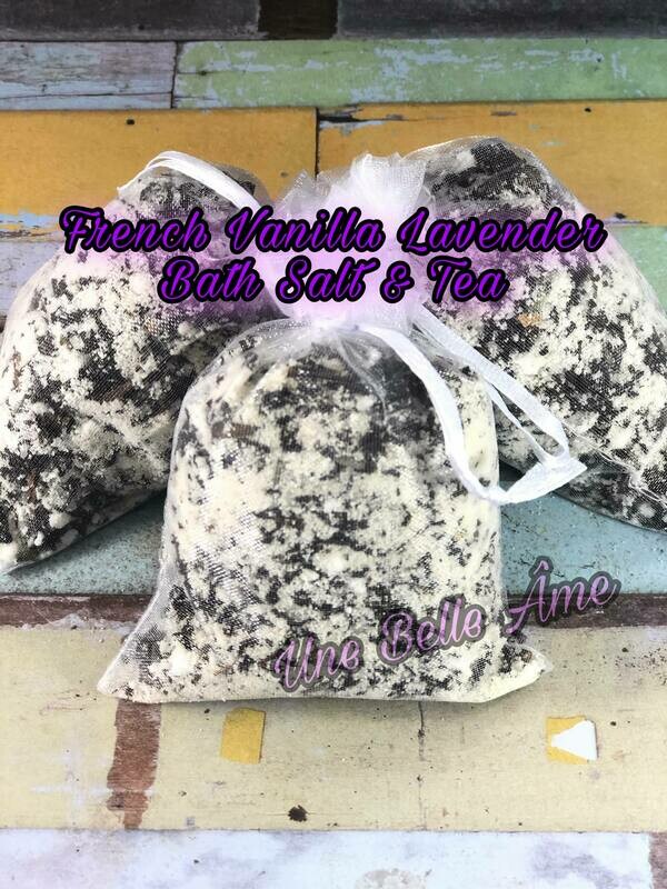 French Vanilla Lavender Bath Salt &amp; Tea Soak
