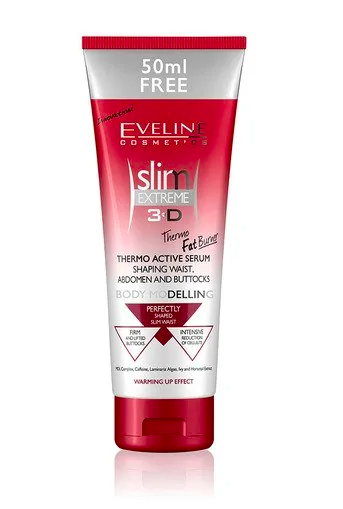 SLIM EXTREME 3D THERMO ACTIVE CELLULITE CREAM HOT SERUM TREATMENT FOR SHAPING WAIST, ABDOMEN AND BUTTOCKS