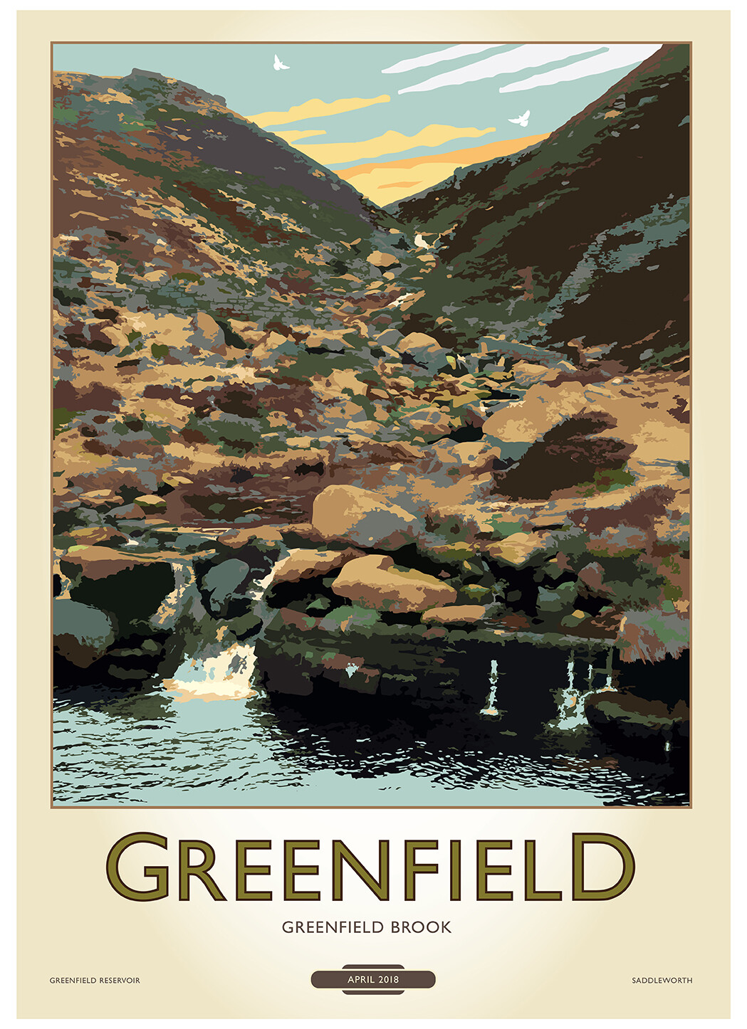 Fine Art Print Saddleworth - Greenfield