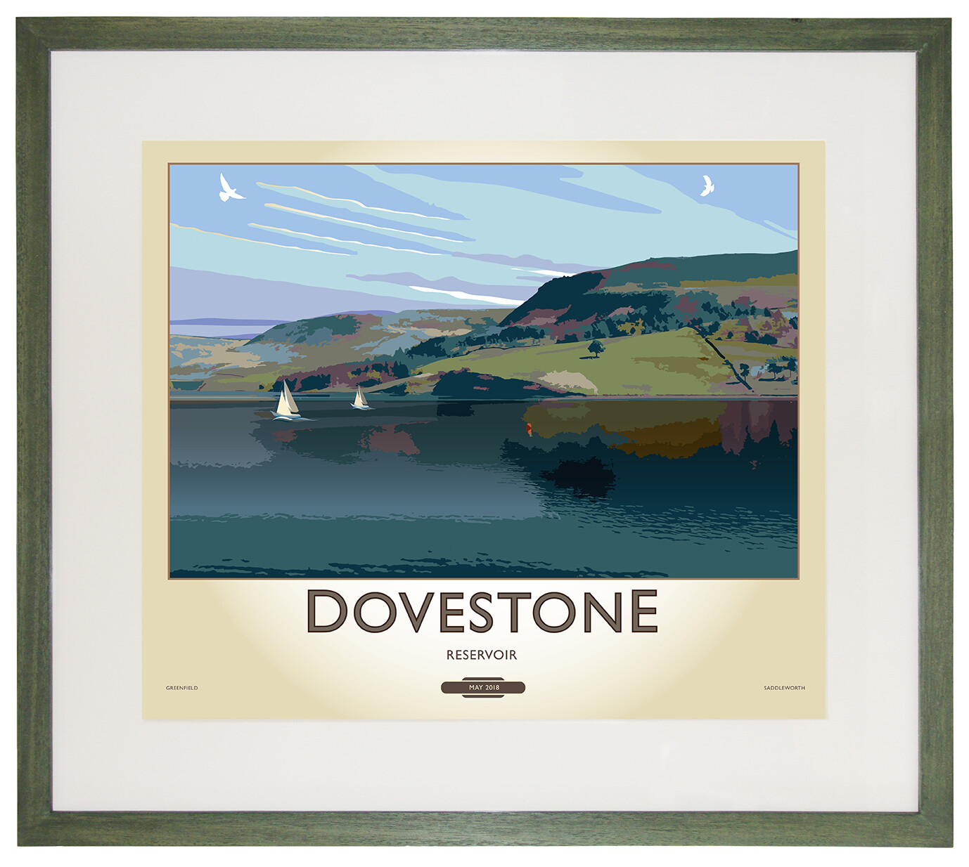 Framed Fine Art Print - Dovestone Reservoir