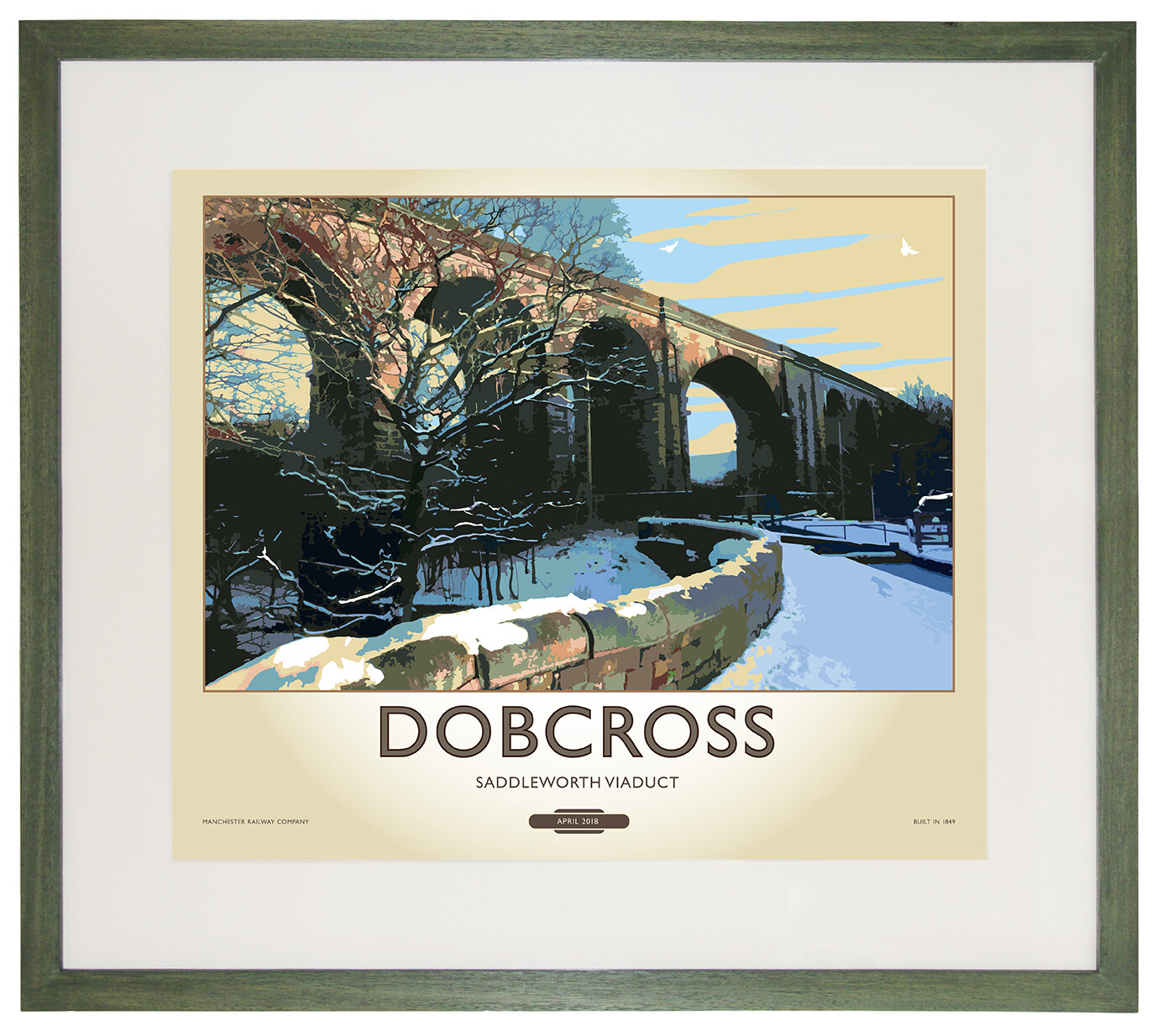 Framed Fine Art Print Saddleworth - Dobcross