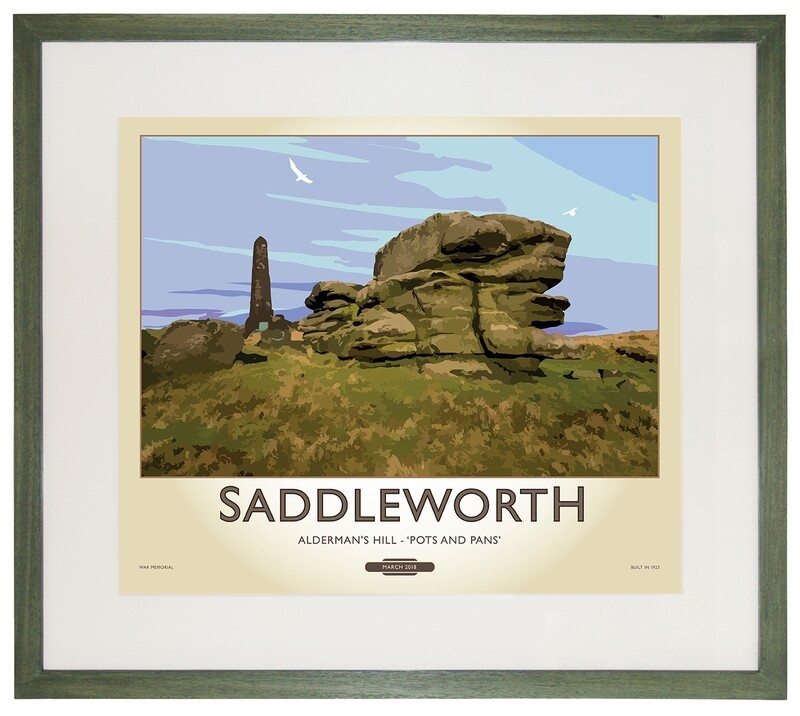 Framed Fine Art Print Saddleworth - &#39;Pots and Pans&#39;