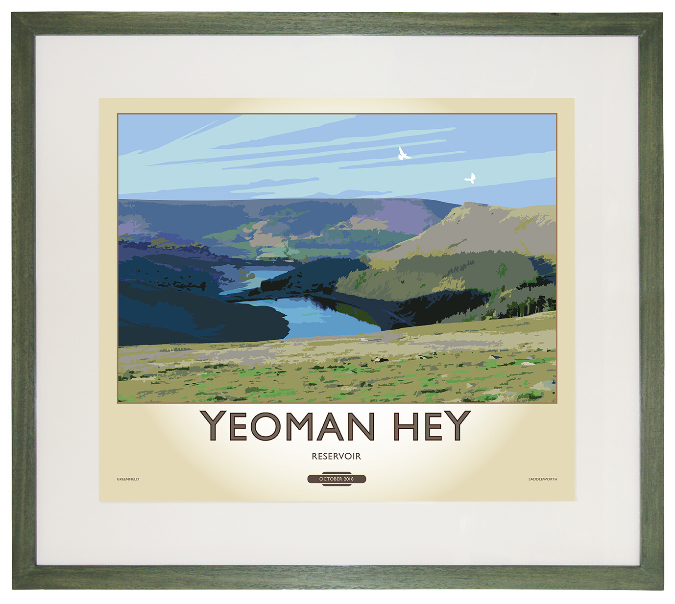 Framed Fine Art Print - Yeoman Hey Reservoir