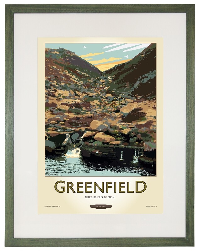 Framed Fine Art Print Saddleworth - Greenfield