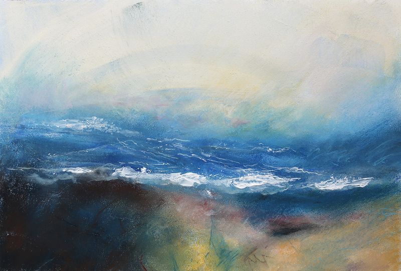 Study For a Calm Sea

Original signed sketch by Darren Marshall

Rembrandt soft pastels and acrylic paint on Arches Aquarelle watercolour block 300gsm hot pressed.

Overall size - 360 x 260 mm
Image size - 310 x 210 mm

Please allow 10 working days for the packaging and delivery of original artwork. 
Fixed delivery cost.

© All images are subject to copyright.