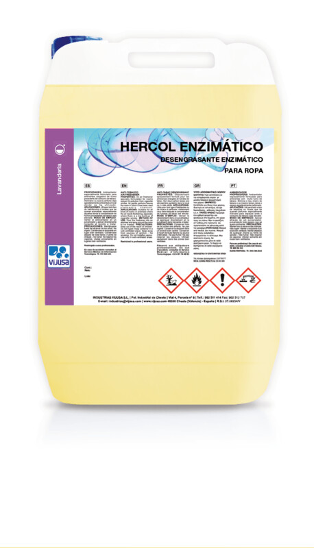 Hercol Enzimático - Desengrasante para ropa