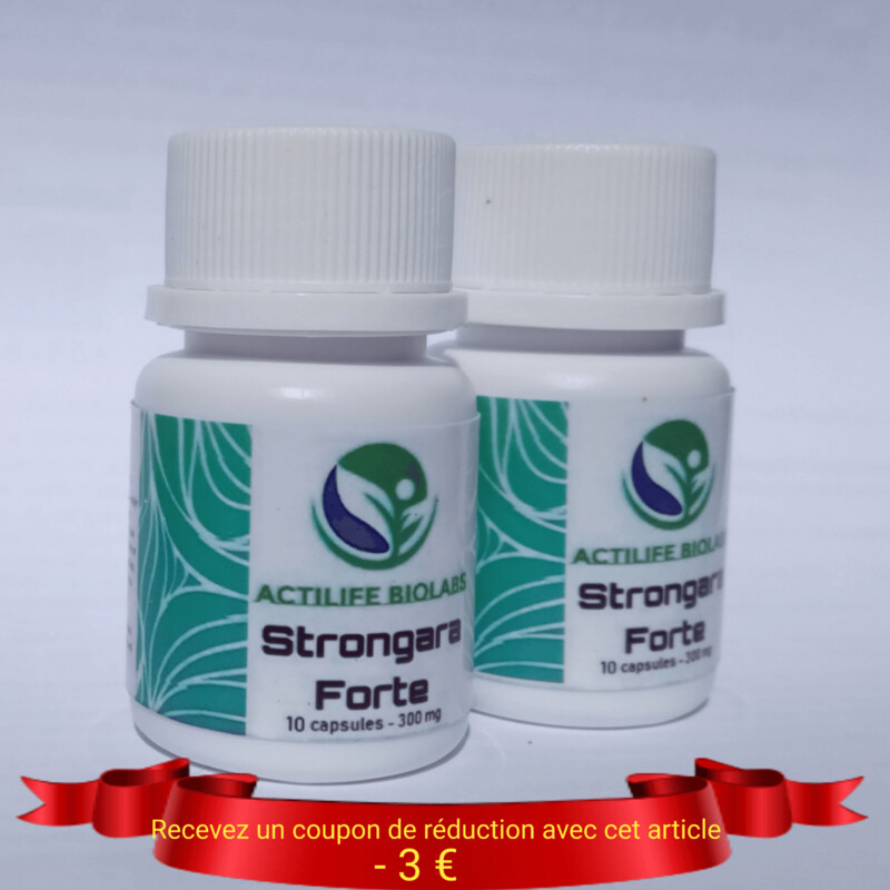 2 flacons de 10 gélules de 300 mg de Strongara Forte au nouveau prix de 37,95 € ! 2 flacons de 10 gélules de 300 mg de Strongara Forte au nouveau prix de 37,95 € !
