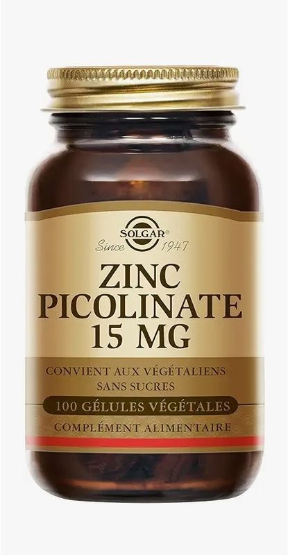 ZINC PICOLINATE SOLGAR 15 MG