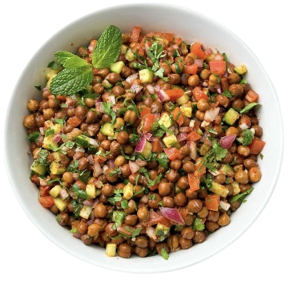 Black Chickpea Salad Chaat