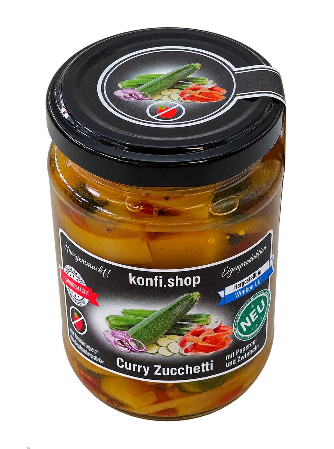 Curry Zucchetti ohne Peperoni 360g