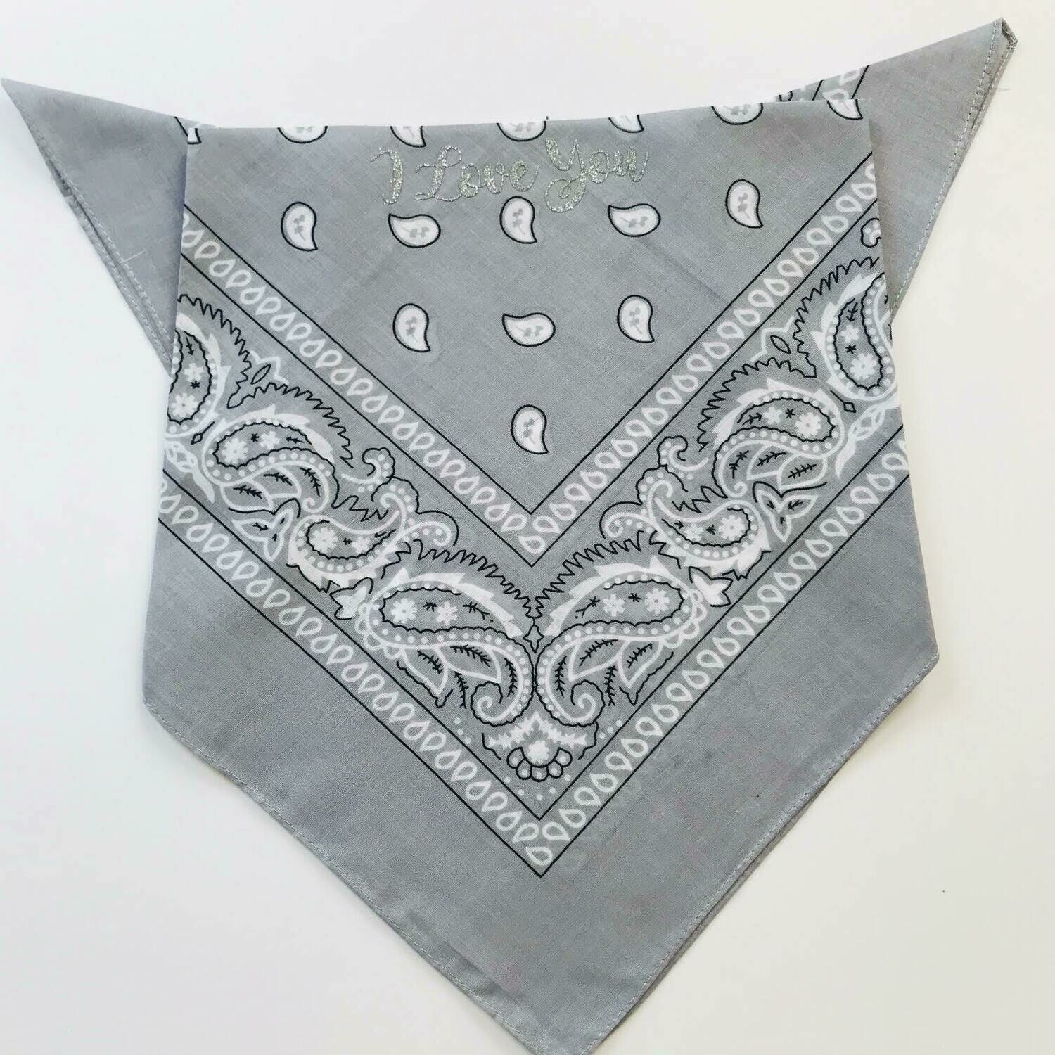 I Love You Pale Grey Face Covering