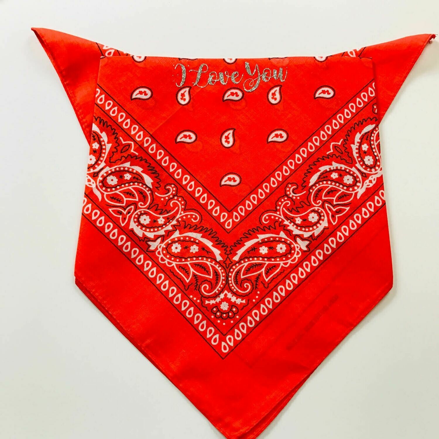 I Love You Orange Face Covering