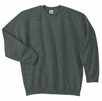 Crewneck Sweatshirt - Original Design Dark Heather Grey Size 5XL