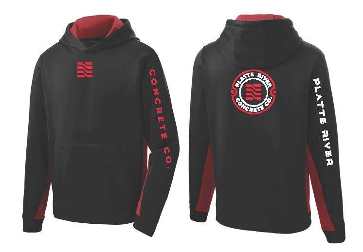 Youth Black Sport Fabric Hoodies
