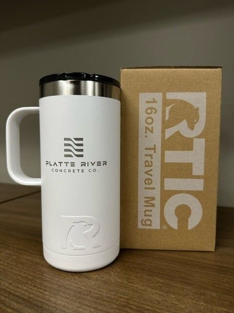 RTIC - White 16 oz Travel Mug - Engraved