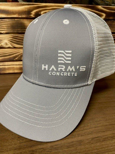 HARMS Grey Cap with White Mesh Back