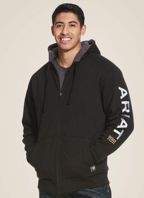 Ariat Rebar All-Weather Full Zip Hoodie - 3XL-Tall Ariat Rebar All-Weather Full Zip Hoodie - 3XL-Tall
