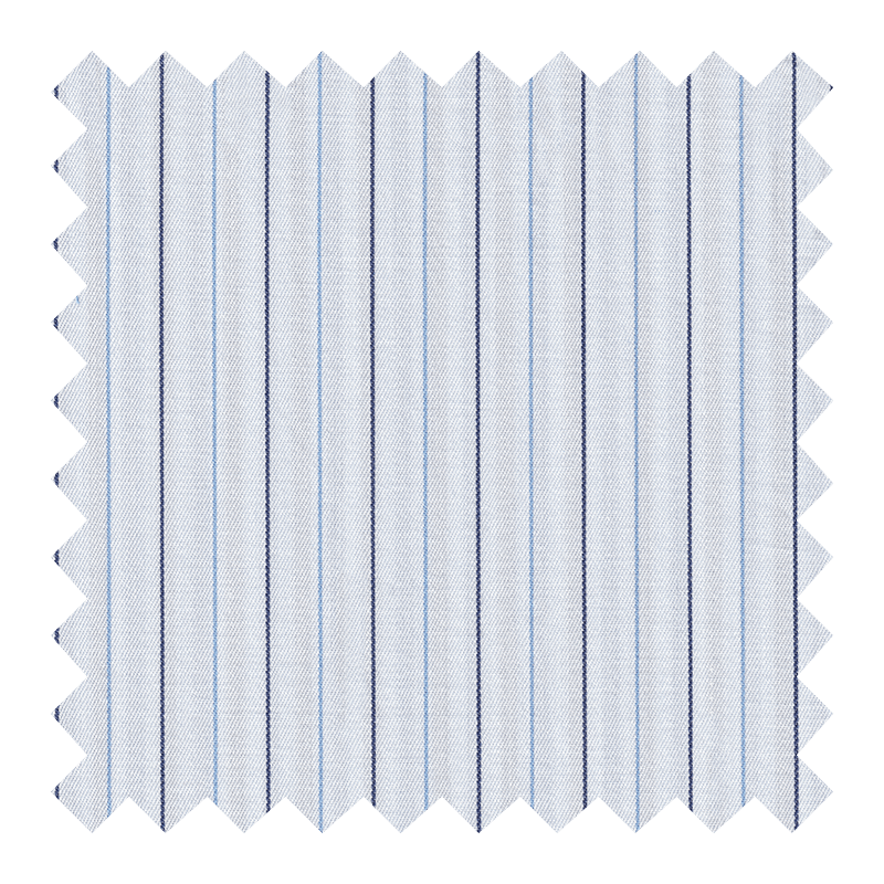 BLANCA RAYAS AZULES