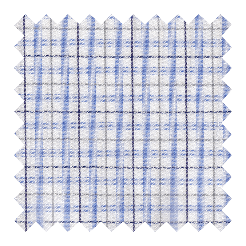BLANCA CON CUADRO AZUL Y GRIS