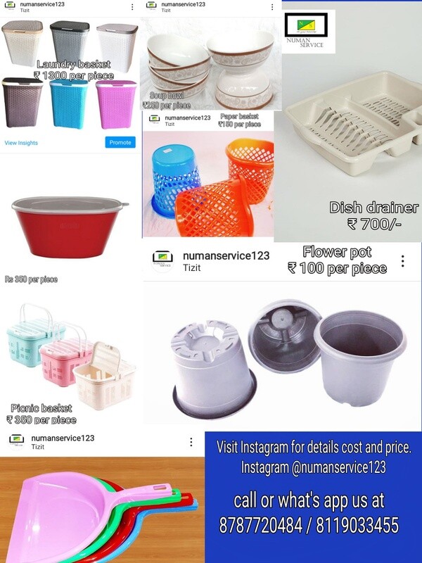 Kitchen ware/plastic products (best Quality products) Check out on Instagram. 
(Sponsored)
