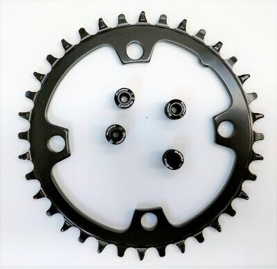 Chainrings 32T, 34T, 36T, 42T with nuts