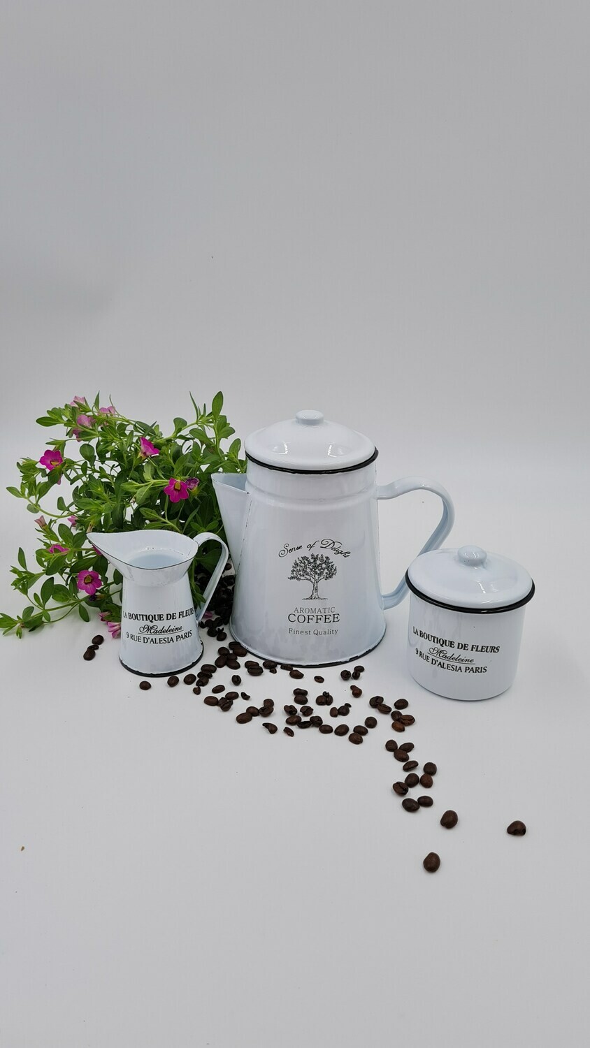 Emaille-Set für Nostalgie Verliebte