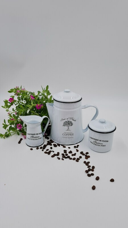 Emaille-Set für Nostalgie Verliebte