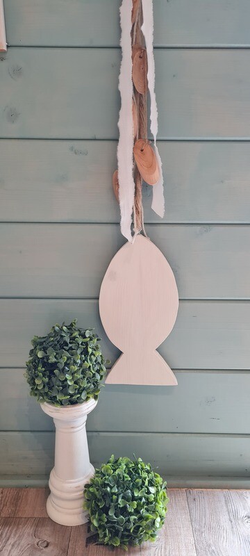 Maritimer Deko-Fisch aus Holz