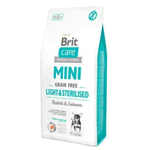 Brit Care Mini Grain Free Light & Esterilizados de Conejo y Salmón